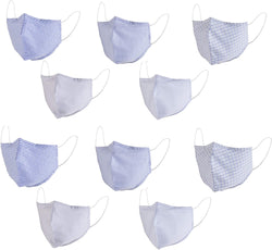 MediWeave Anti Bacterial Pure Cotton Cloth Face Mask, Reusable & Washable Mask (Adult 5 Pack, Pattern &amp; Color as shown)