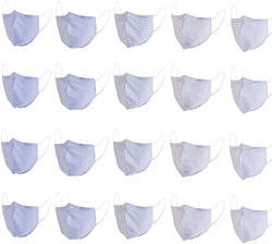 MediWeave Anti Bacterial Pure Cotton Cloth Face Mask, Reusable & Washable Mask (Adult 5 Pack, Pattern &amp; Color as shown)