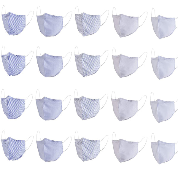 MediWeave Anti Bacterial Pure Cotton Cloth Face Mask, Reusable & Washable Mask (Adult 5 Pack, Pattern &amp; Color as shown)