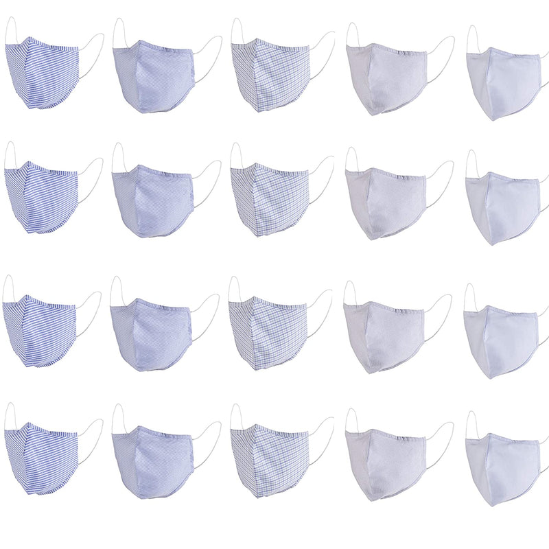 MediWeave Anti Bacterial Pure Cotton Cloth Face Mask, Reusable & Washable Mask (Adult 5 Pack, Pattern &amp; Color as shown)